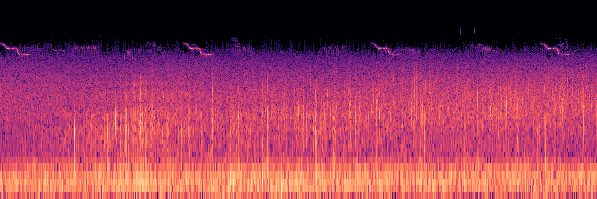 Spectrogram: Rockslide With Golden-Crowned Sparrow Song